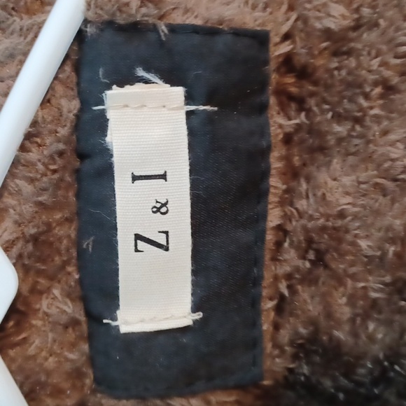 Z&I Womans‎ Black Out Door Brown Fur lined Jacket Coat Hooded  Packable S - Picture 3 of 11